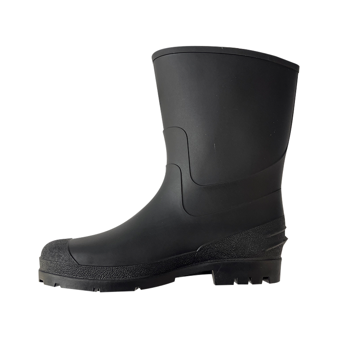 Bota PVC sin Casco Modelo Rocky Marca Duramil Negro PUU - 1